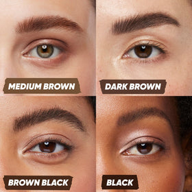 Packaging du gel à sourcils Kosas sur fond blanc