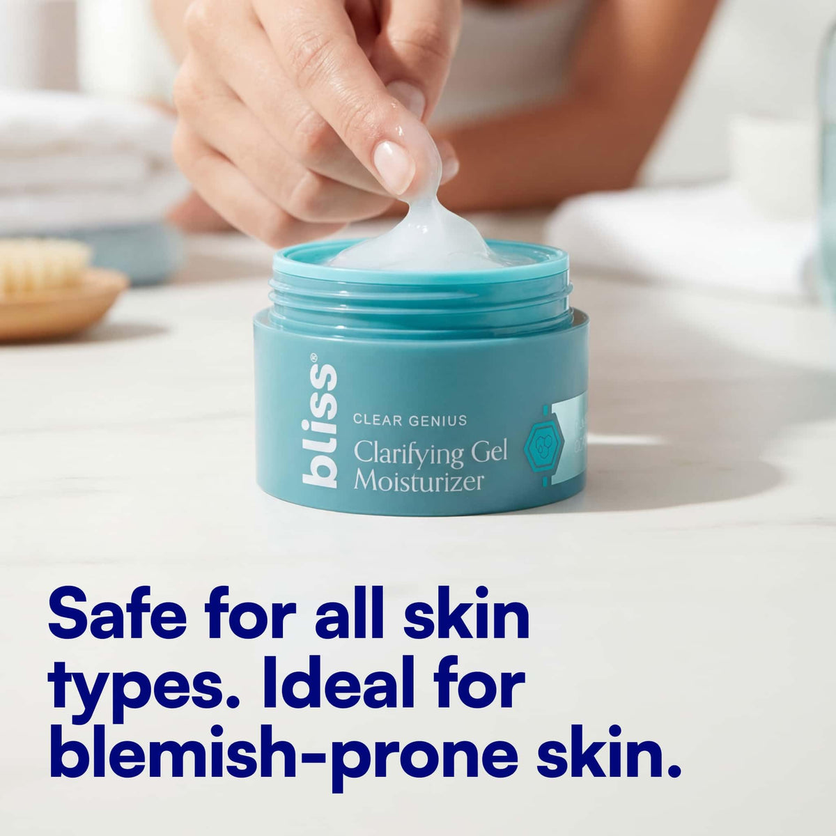 Packaging du Gel Hydratant Clarifiant Bliss Clear Genius