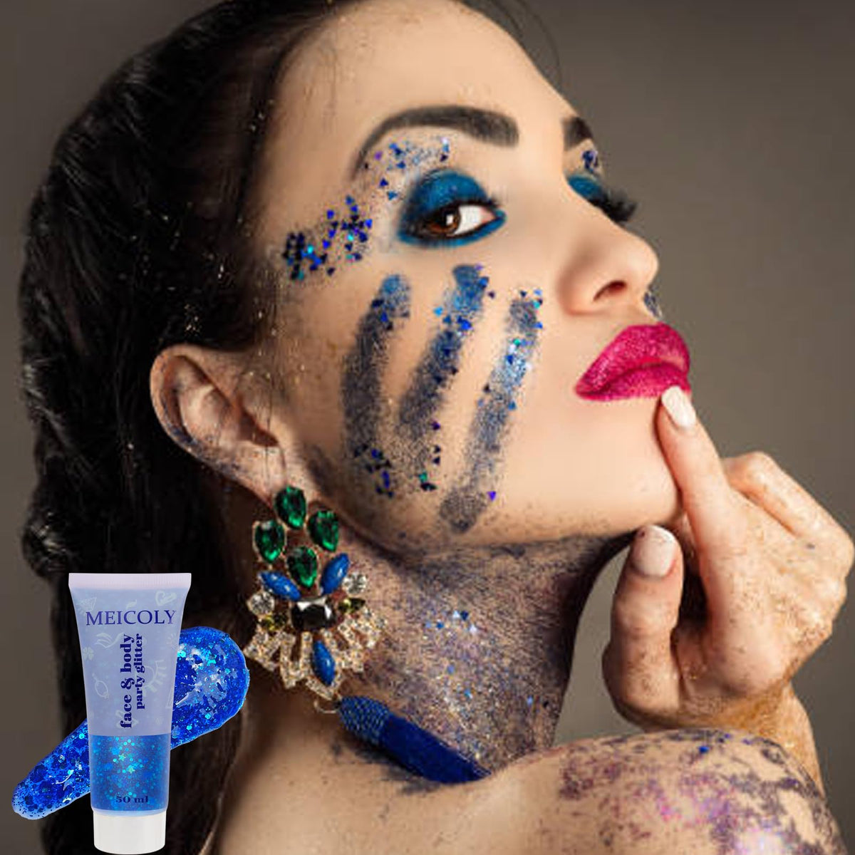Packaging du gel paillettes holographiques MEICOLY