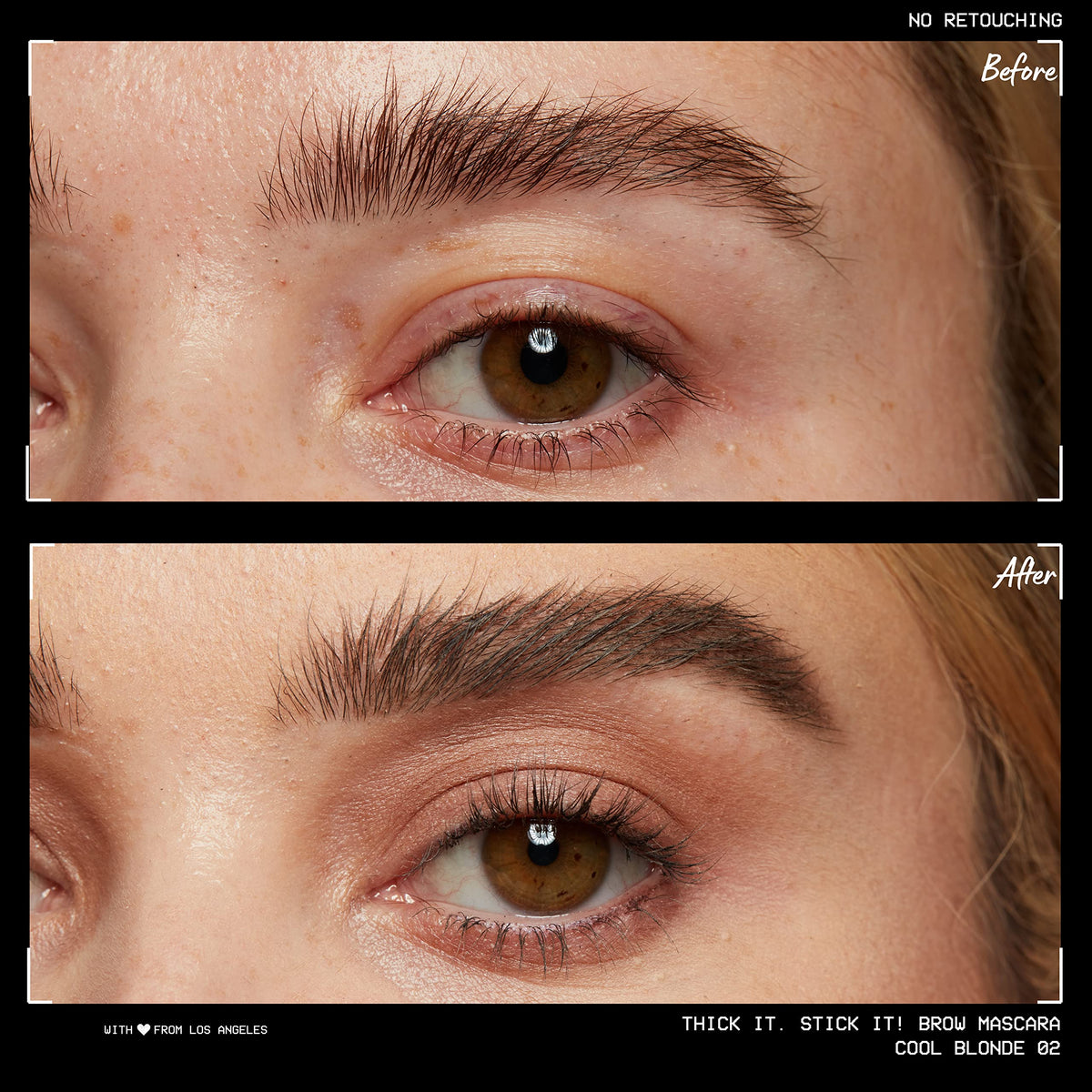 Packaging du mascara à sourcils NYX Cool Blonde