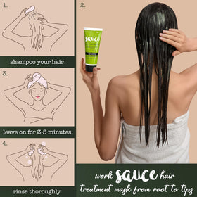 Packaging du masque capillaire Guacamole SAUCE BEAUTY