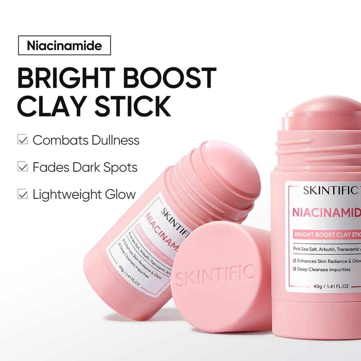 Packaging du masque stick SKINTIFIC en vue de face