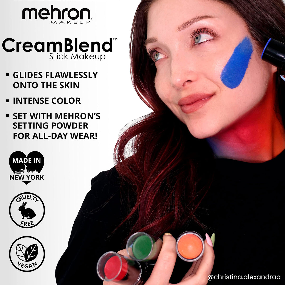 Packaging du Mehron CreamBlend Stick Gris Clair