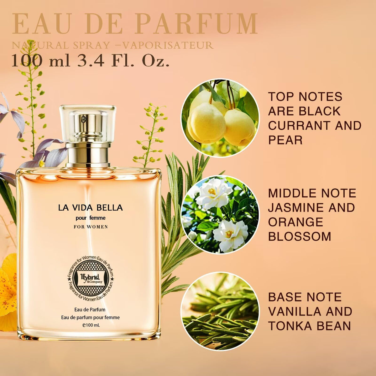 Packaging du parfum La Vida Bella de Hybrid & Company