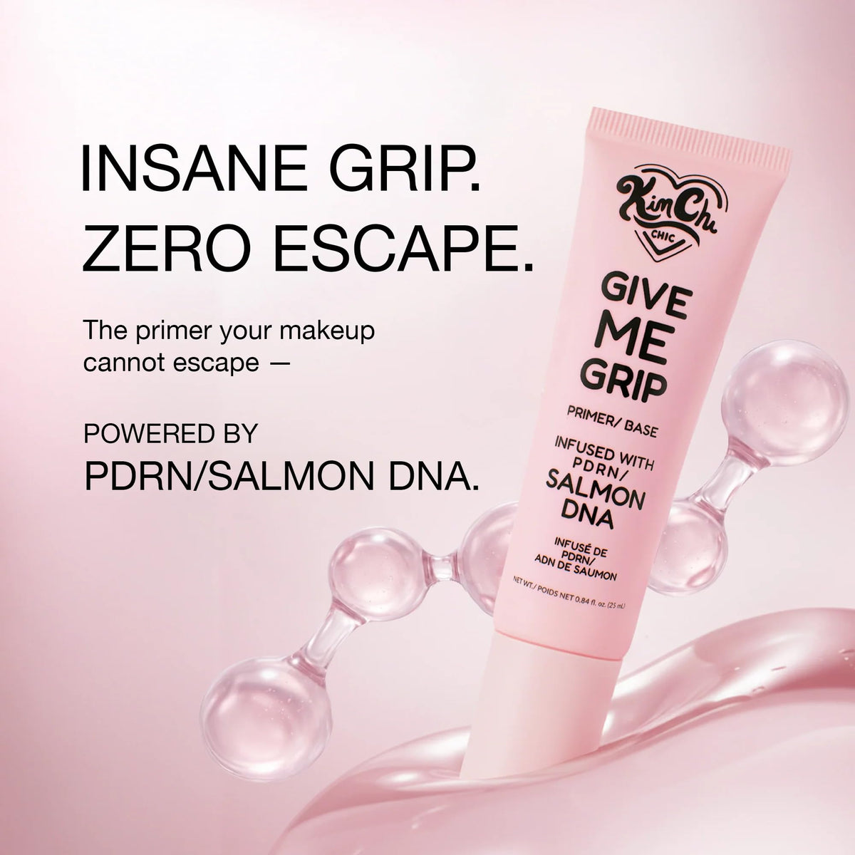 Packaging du primer gel Kimchi Chic Give Me Grip