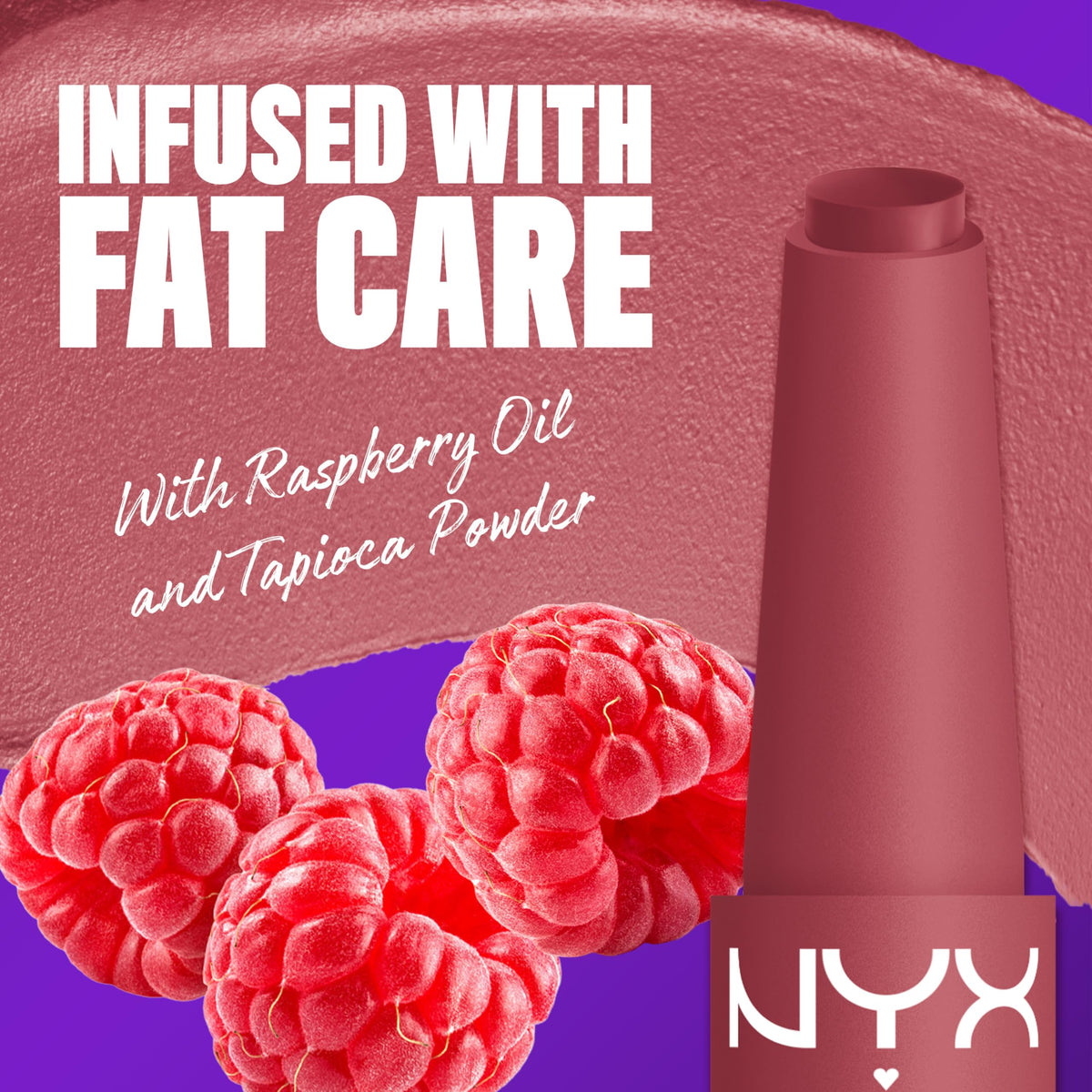 Packaging du rouge à lèvres NYX Fat Matte Blush Blanket
