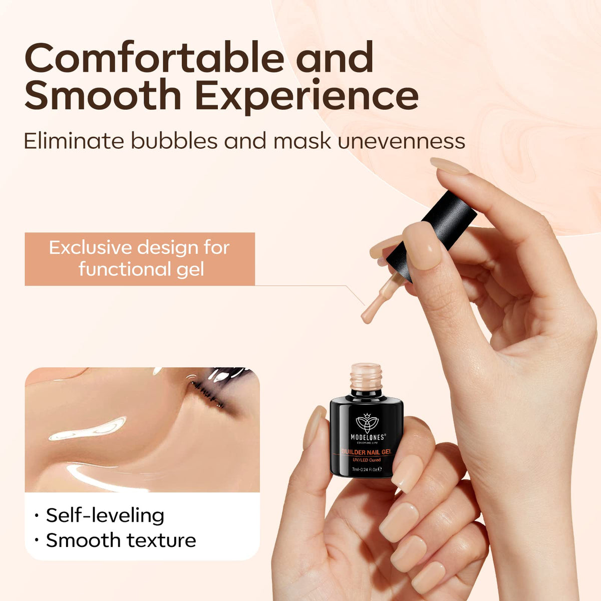 packaging du set de gel builder modelones