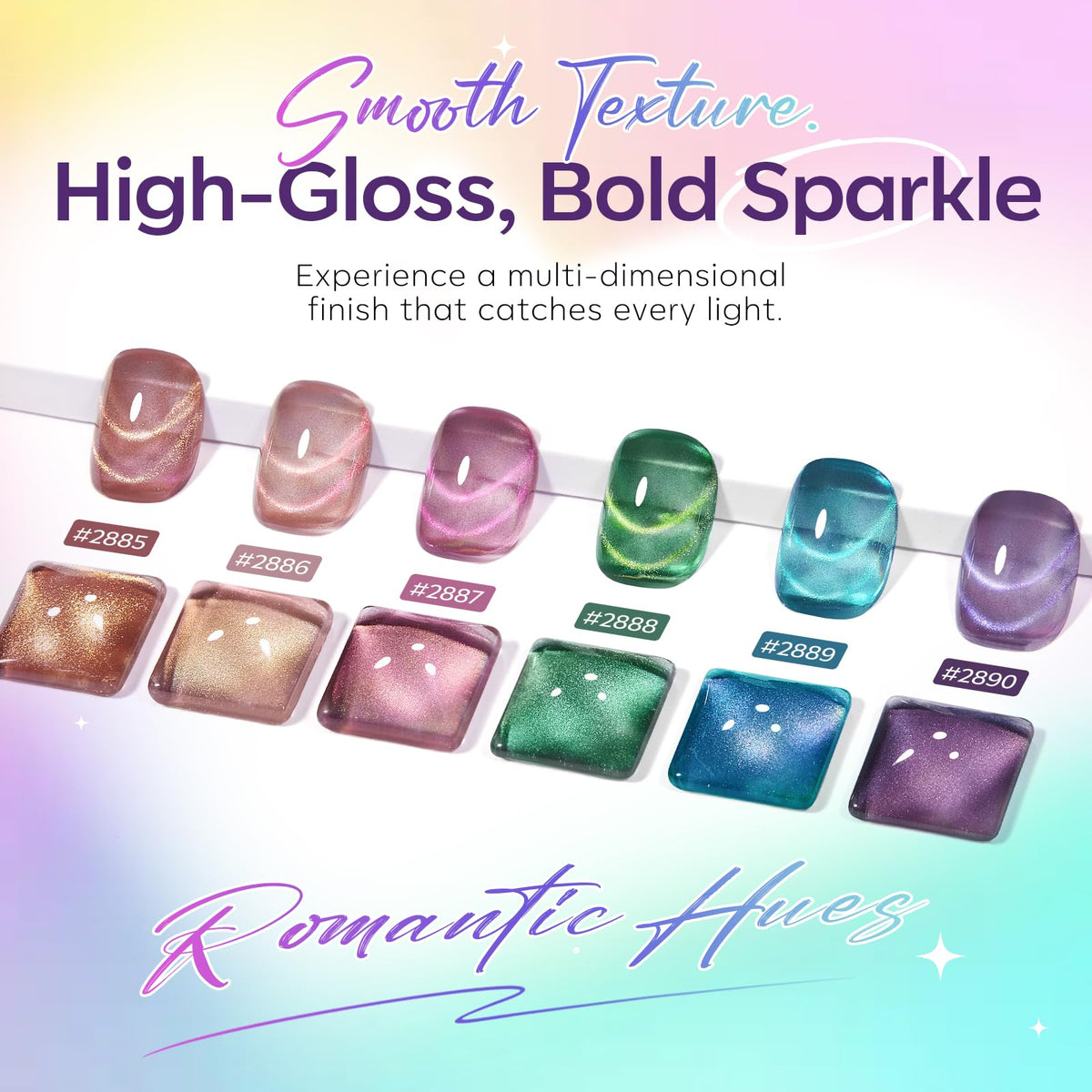 Packaging du set de vernis à ongles gel Cat Eye modelones