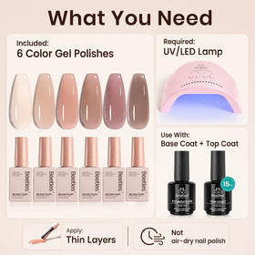Packaging du set de vernis à ongles nude beetles