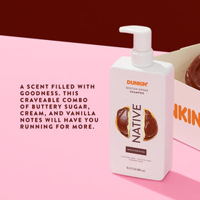 Packaging du shampooing Boston Kreme Native sur une surface