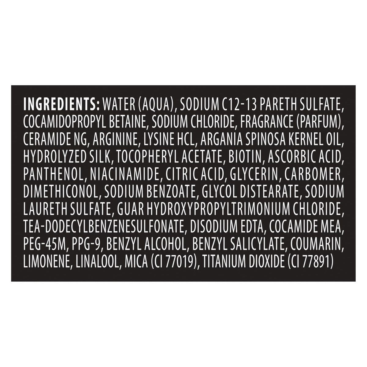 Packaging du shampooing TRESemmé Lissant et Soignant
