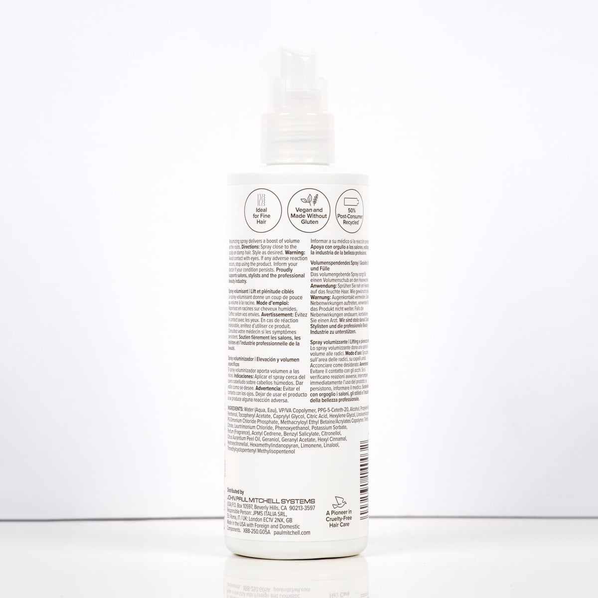 Packaging du spray volumisant Paul Mitchell