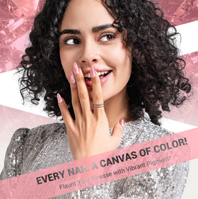 Packaging du vernis gel pailleté rose MelodySusie