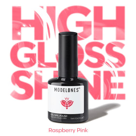 packaging du vernis gel rose framboise modelones
