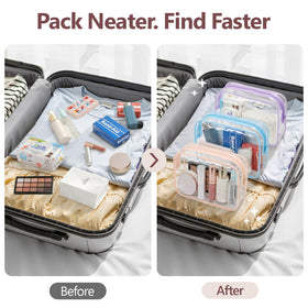 PACKISM trousse de toilette transparente dans un sac à dos