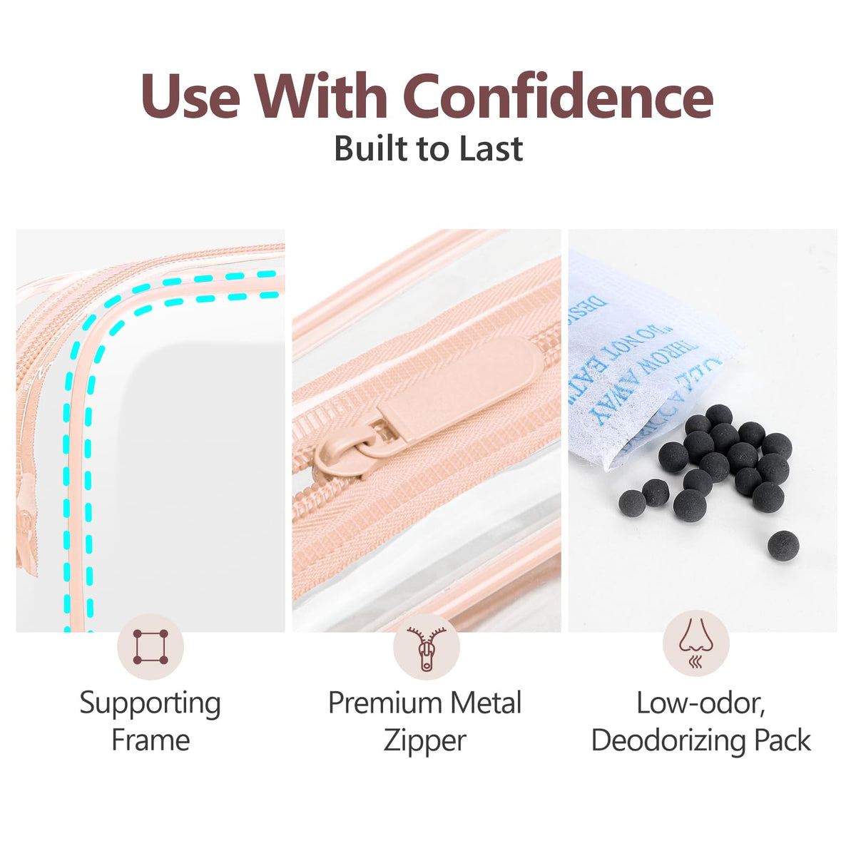 PACKISM trousse de toilette transparente vue arrière