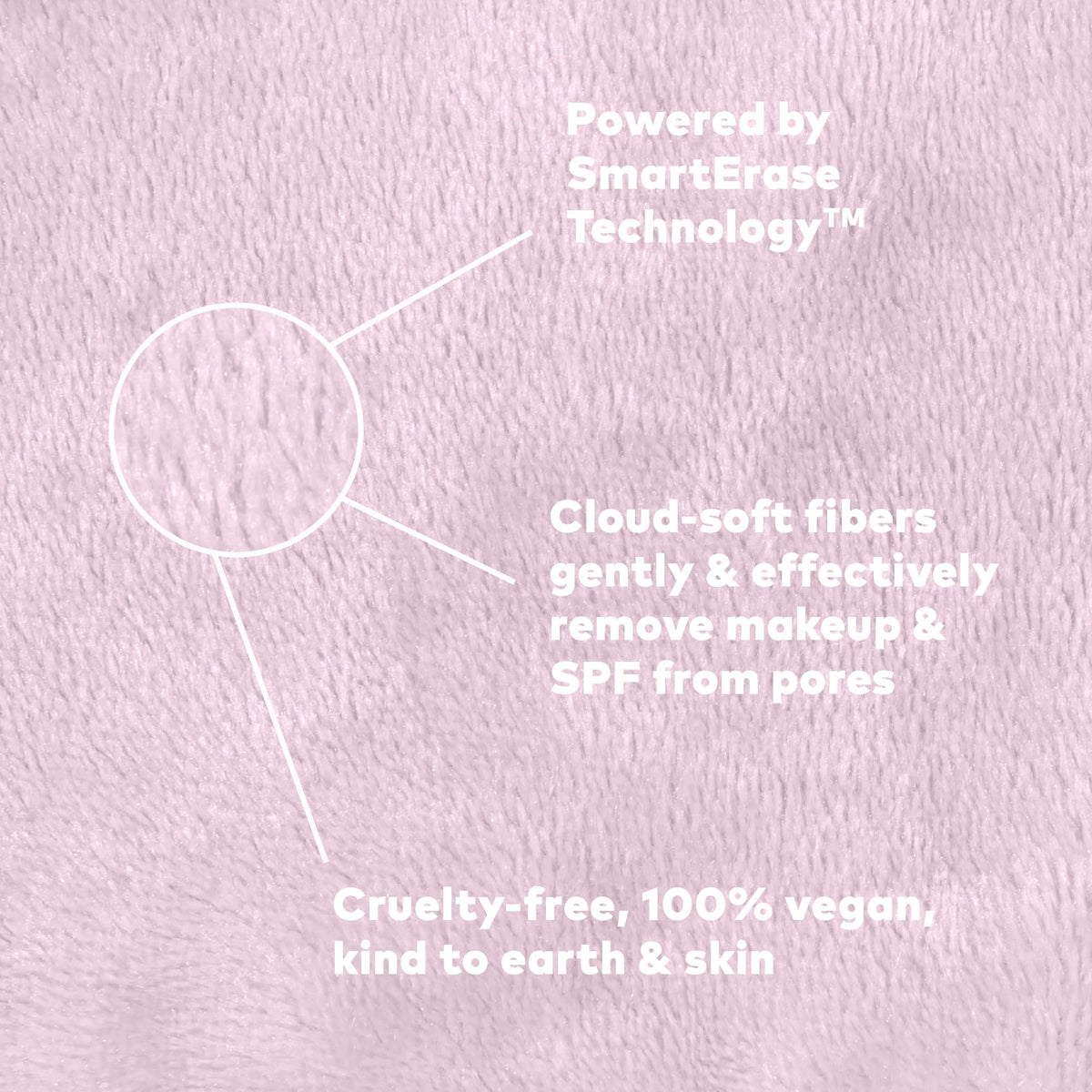 Pads MakeUp Eraser disposés sur une surface blanche