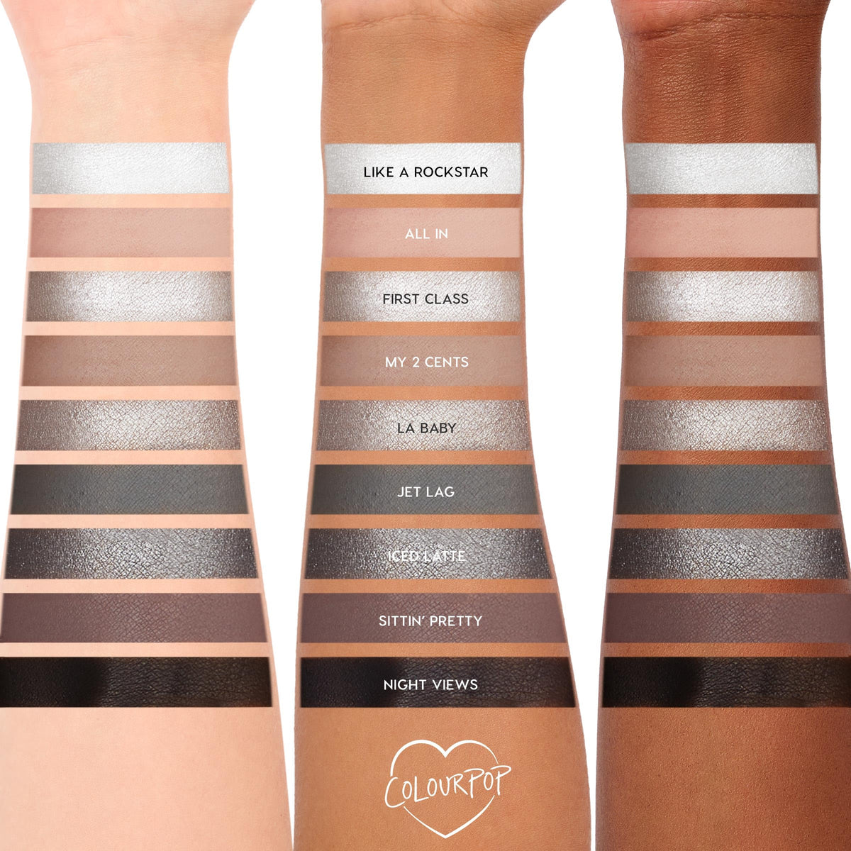 Palette ColourPop fermée montrant le design extérieur
