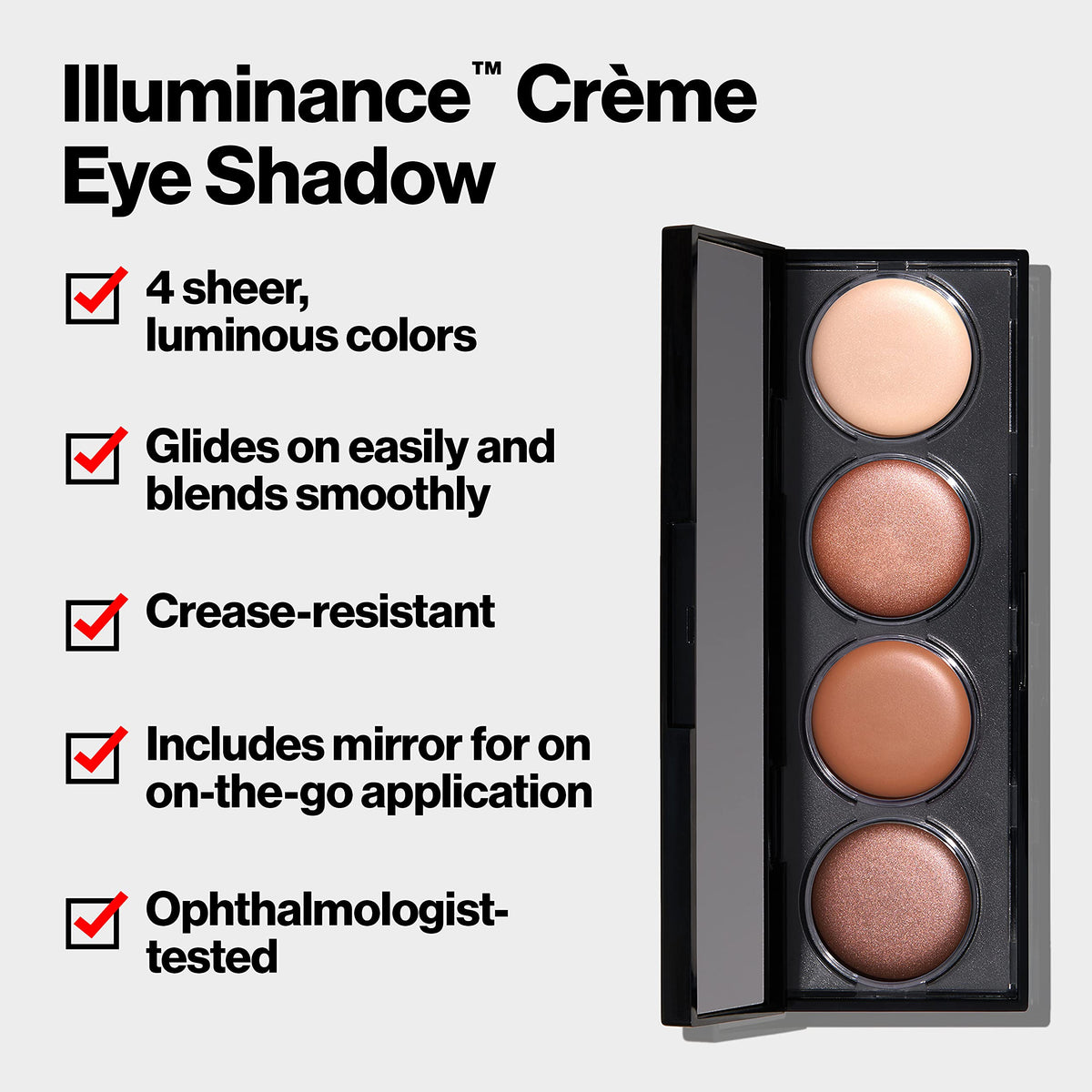 Palette Crème Ombre à Paupières REVLON avec miroir intégré