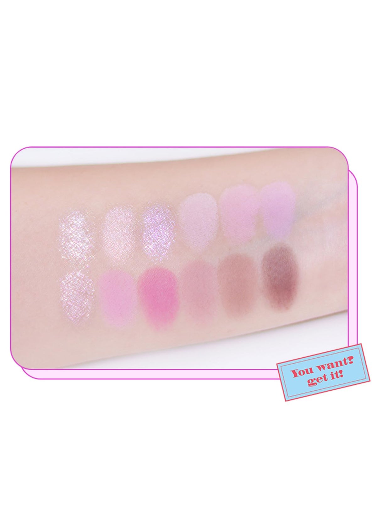Palette d'Ombres à Paupières COLORGRAM 03 ouverte montrant les 12 nuances