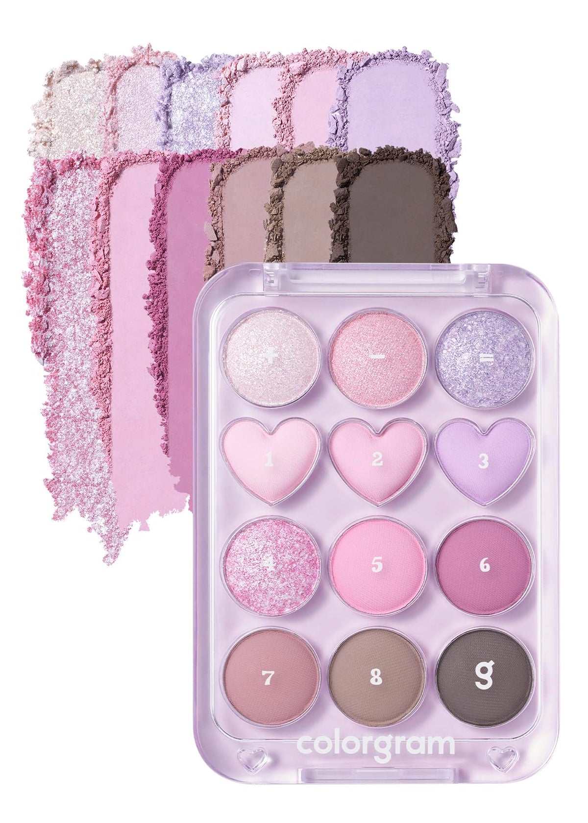 Palette d'Ombres à Paupières COLORGRAM 03 Rose+Lavande vue de face