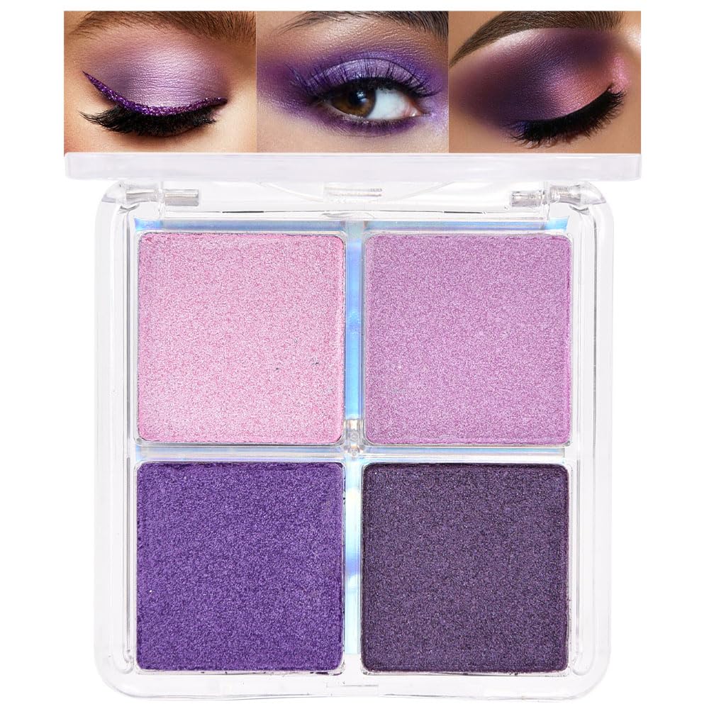 Palette d'ombres à paupières evpct vue de face avec 4 teintes