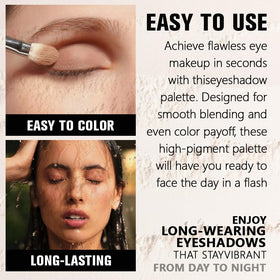 Palette d'ombres à paupières FeiCuiYun dans une trousse de maquillage