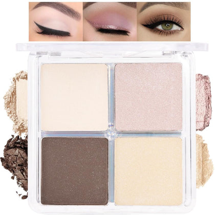 Palette d'ombres à paupières HHLTOH 4 couleurs vue de face