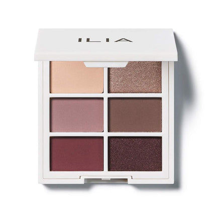 Palette d'Ombres à Paupières ILIA Cool Nudes, vue de face avec 6 teintes