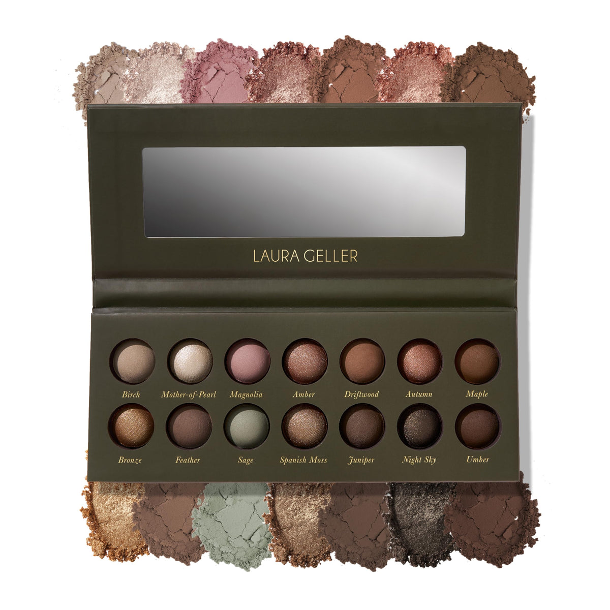 Palette d'ombres à paupières LAURA GELLER 14 teintes vue de face