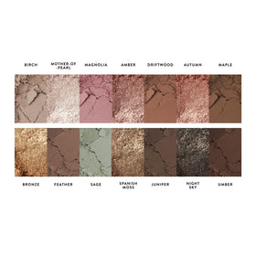 Palette d'ombres à paupières LAURA GELLER avec accessoires de maquillage