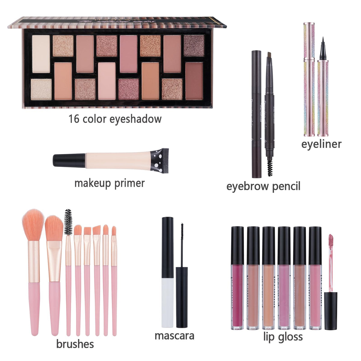 Palette d'ombres à paupières Moobirlet vue de face