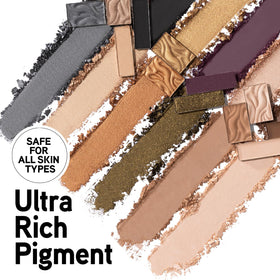 Palette d'Ombres à Paupières Physicians Formula ouverte montrant les 12 teintes