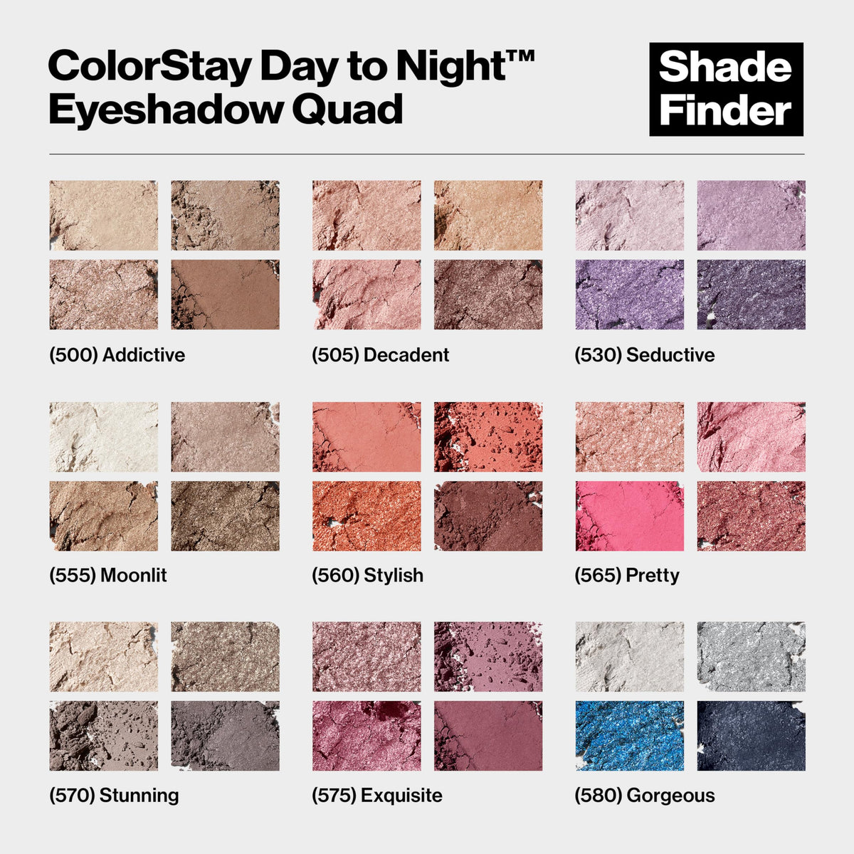 Palette d'ombres à paupières REVLON avec applicateur