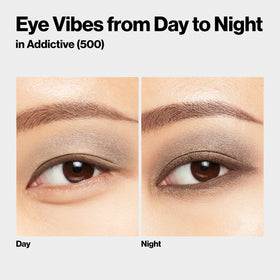 Palette d'ombres à paupières REVLON ColorStay 500 Addictive sur un fond neutre
