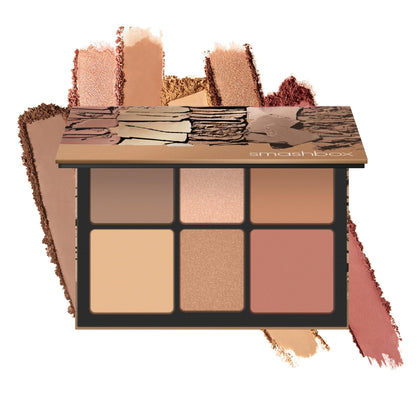 Palette de Contour Smashbox Cali vue de face avec six teintes