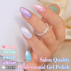 Palette de couleurs avec le vernis gel Double Rhythm Pearl Nude