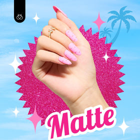 Palette de couleurs de vernis à ongles gel rose beetles