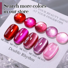 Palette de couleurs de vernis gel Cat Eye Double Rhythm