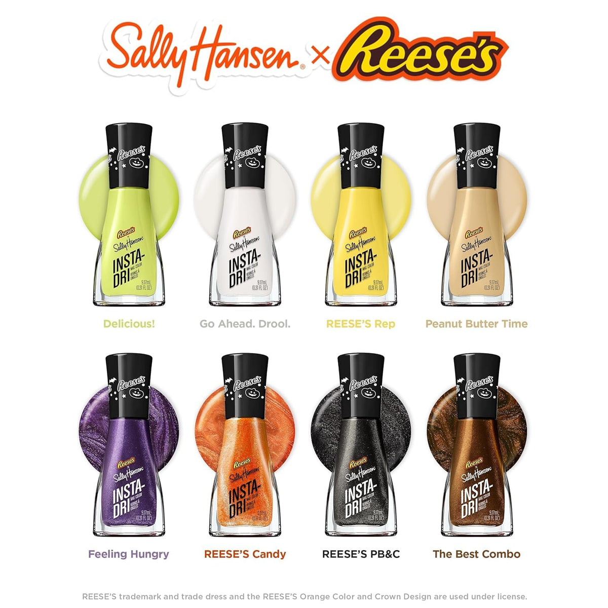 Palette de couleurs de vernis Sally Hansen, incluant le 738 Reese’s