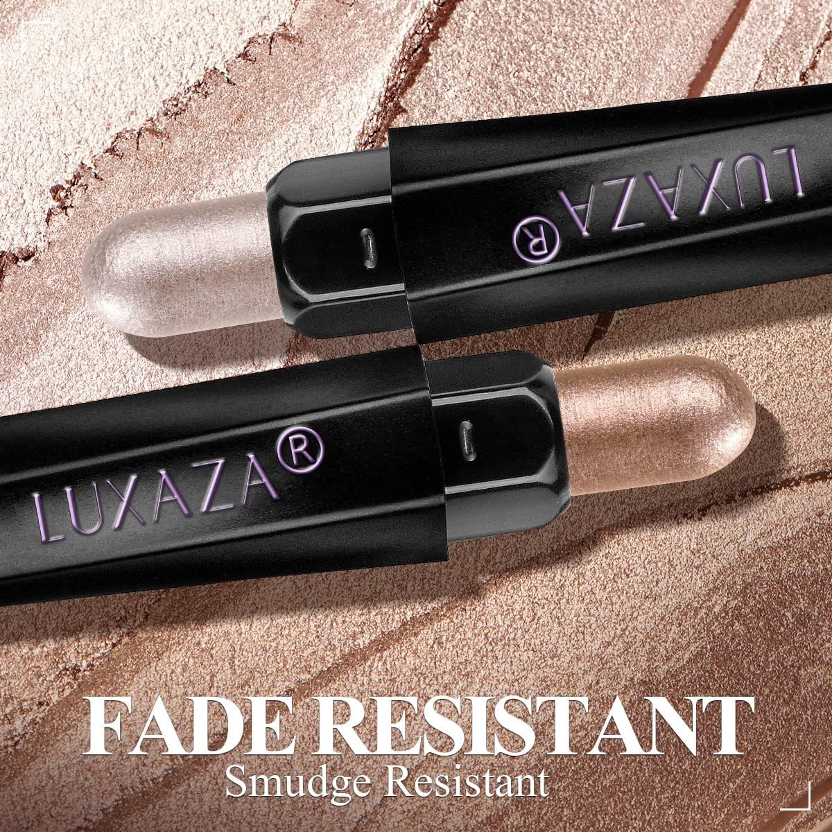 Palette de couleurs des crayons à ombre LUXAZA Champagne Rose