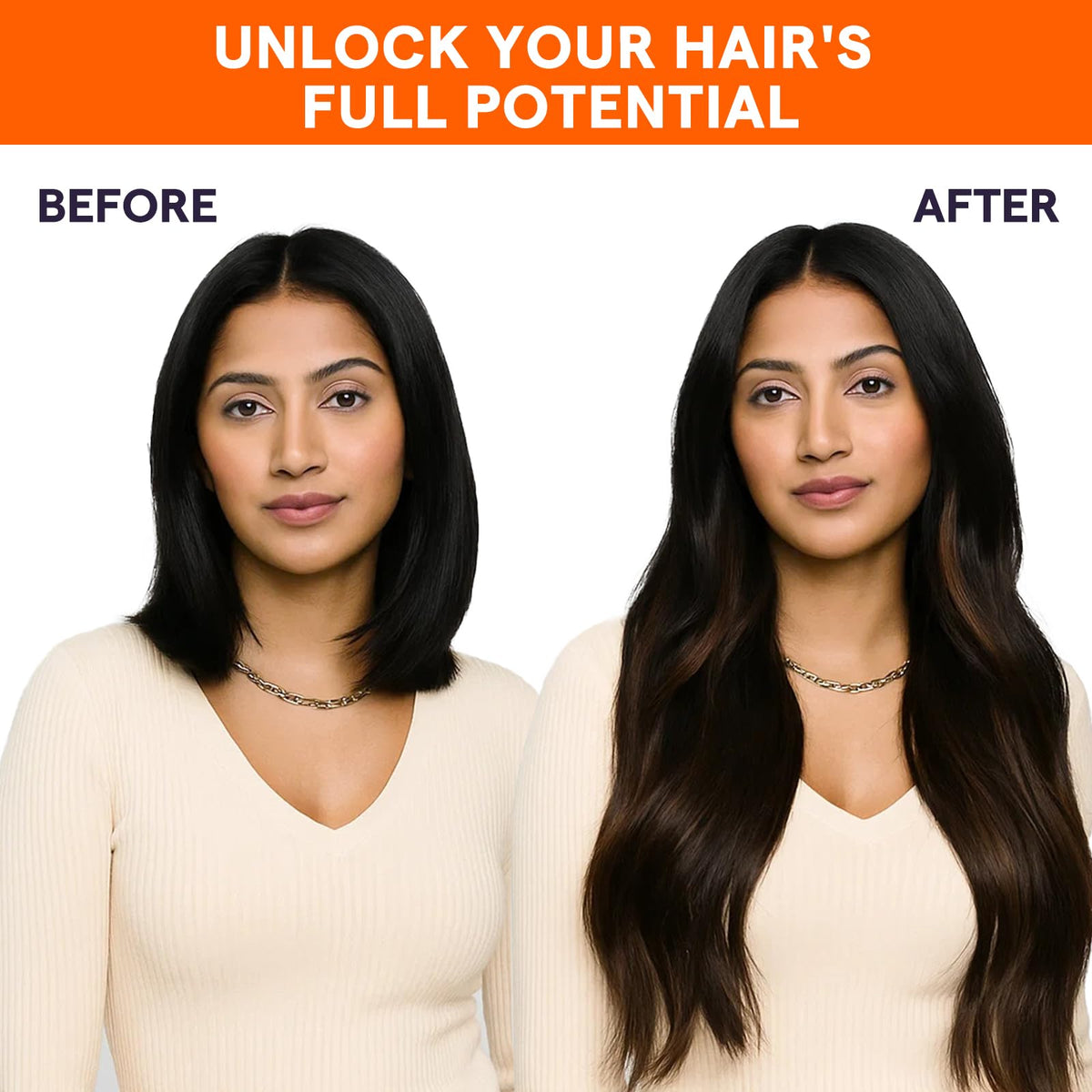 Palette de couleurs des extensions de cheveux Full Shine