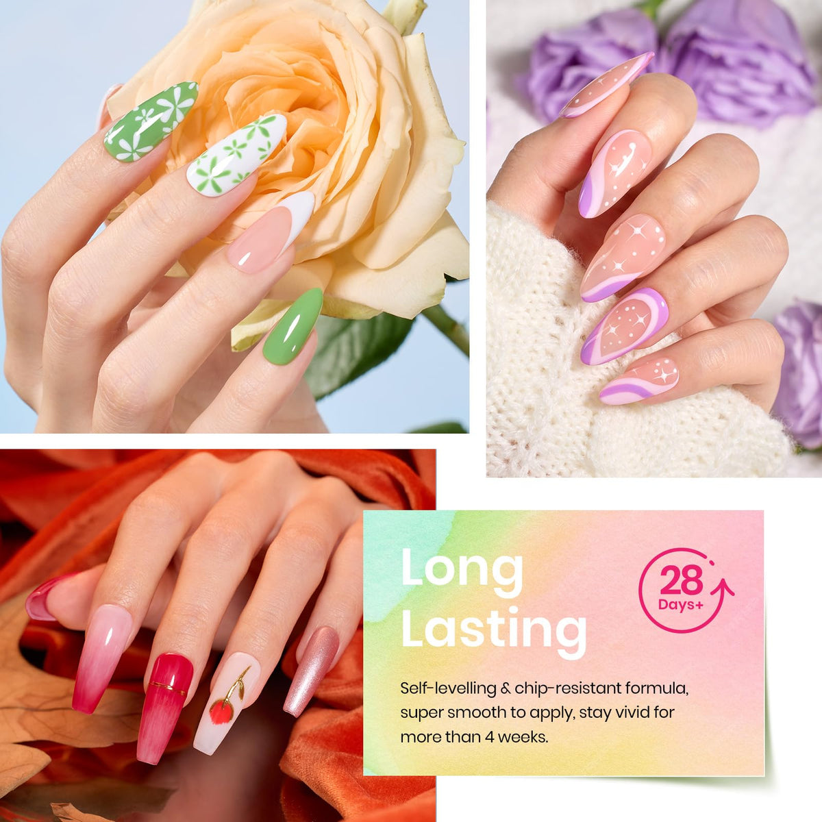 palette de couleurs du vernis gel beetles