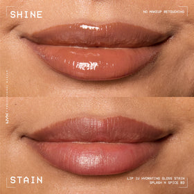 Palette de couleurs NYX Lip IV avec différentes teintes