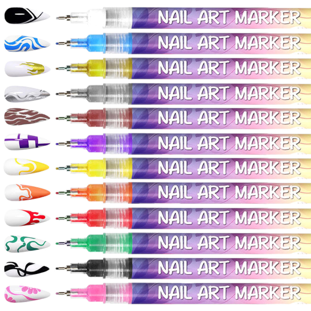 Palette de couleurs vibrantes des stylos AOKELEON