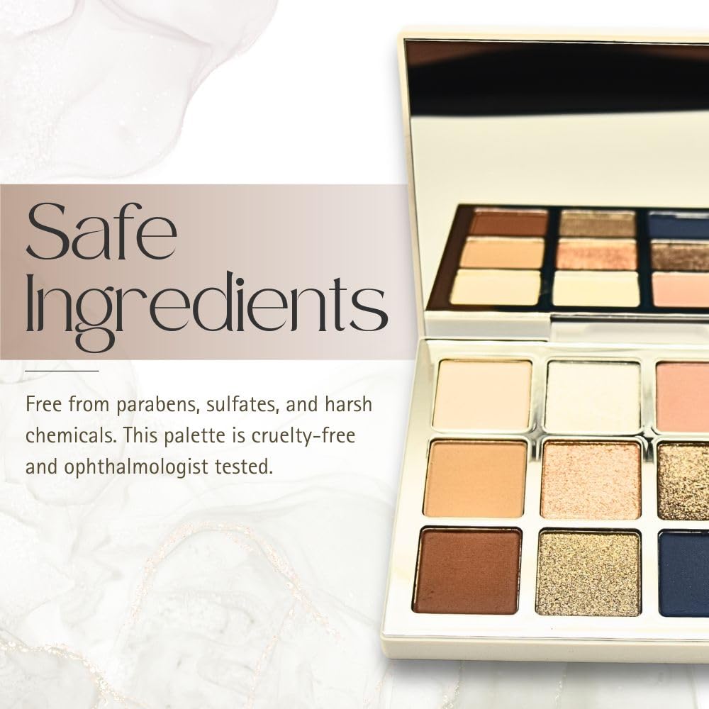 Palette de Fards à Paupières BY MARIO Moonlight avec accessoires de maquillage
