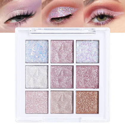 Palette de fards à paupières CAKAILA 9 couleurs pastel vue de face