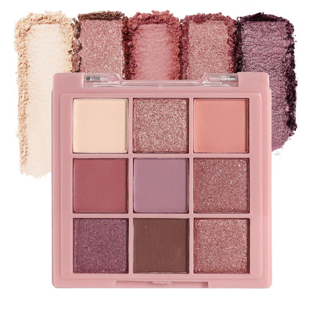Palette de fards à paupières CAKAILA 9 couleurs, vue de face