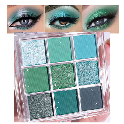 Palette de fards à paupières CAKAILA avec 9 couleurs vibrantes