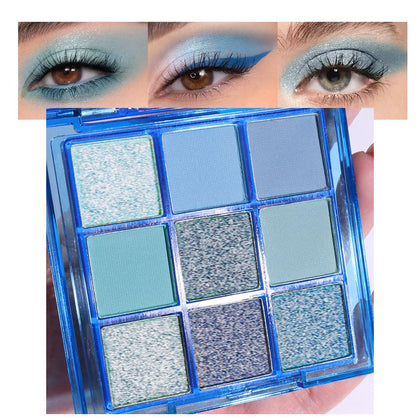 Palette de fards à paupières CAKAILA bleu saphir vue de face